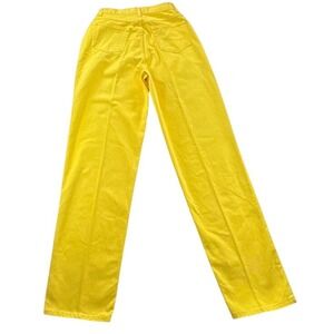 Newport News Jeans Womens 10T Yellow Jeanology Straight Leg High Rise Vintage